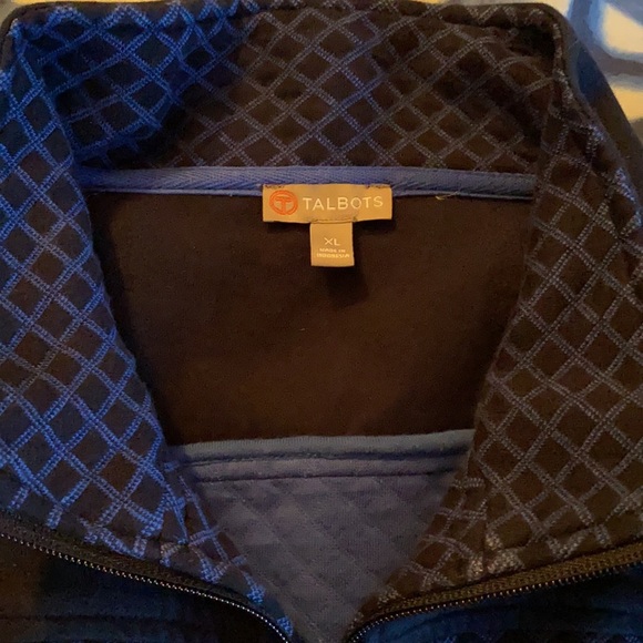 T by Talbots Navy Zippered Jacket - Picture 3 of 7